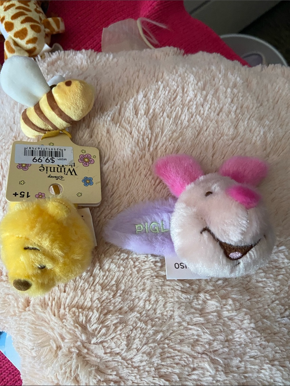 Disney Piglet Plush Small Pet Toy - Pink, Purple, White, Yellow